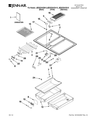 Cooktop parts