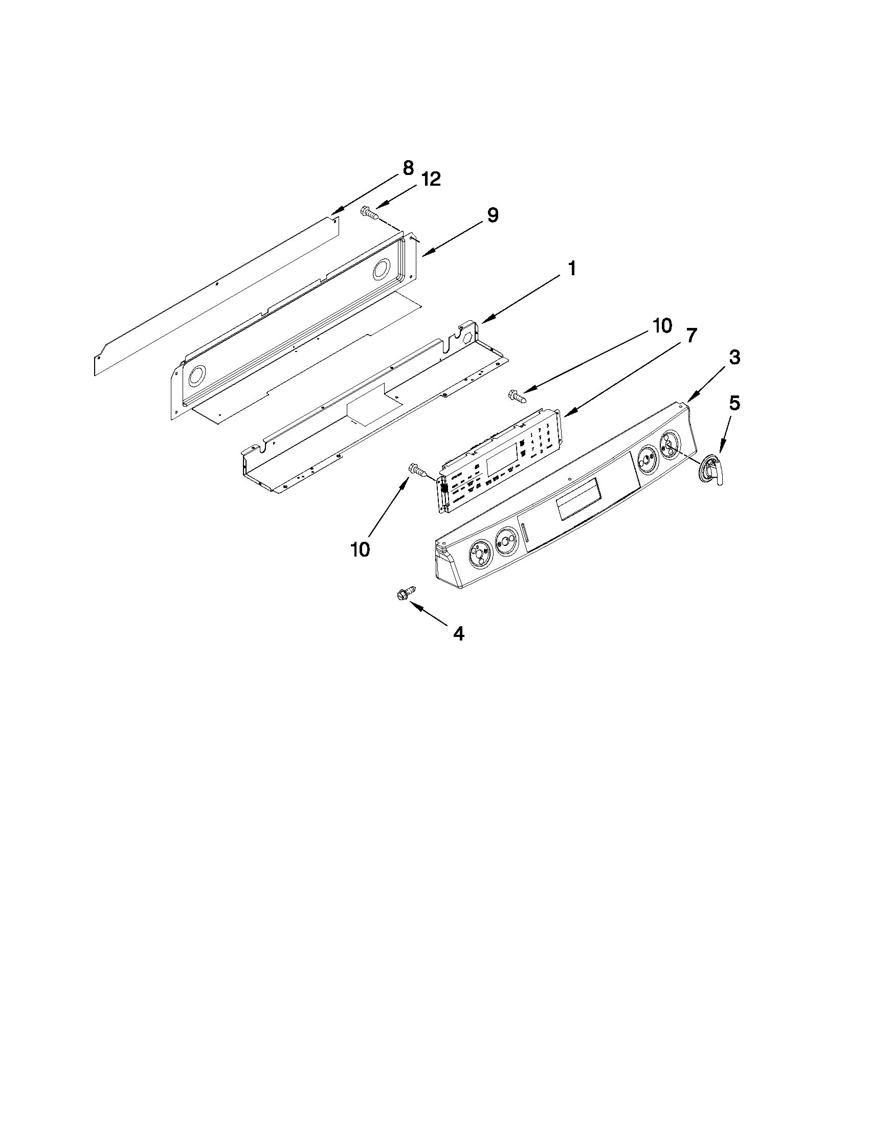 Control panel parts