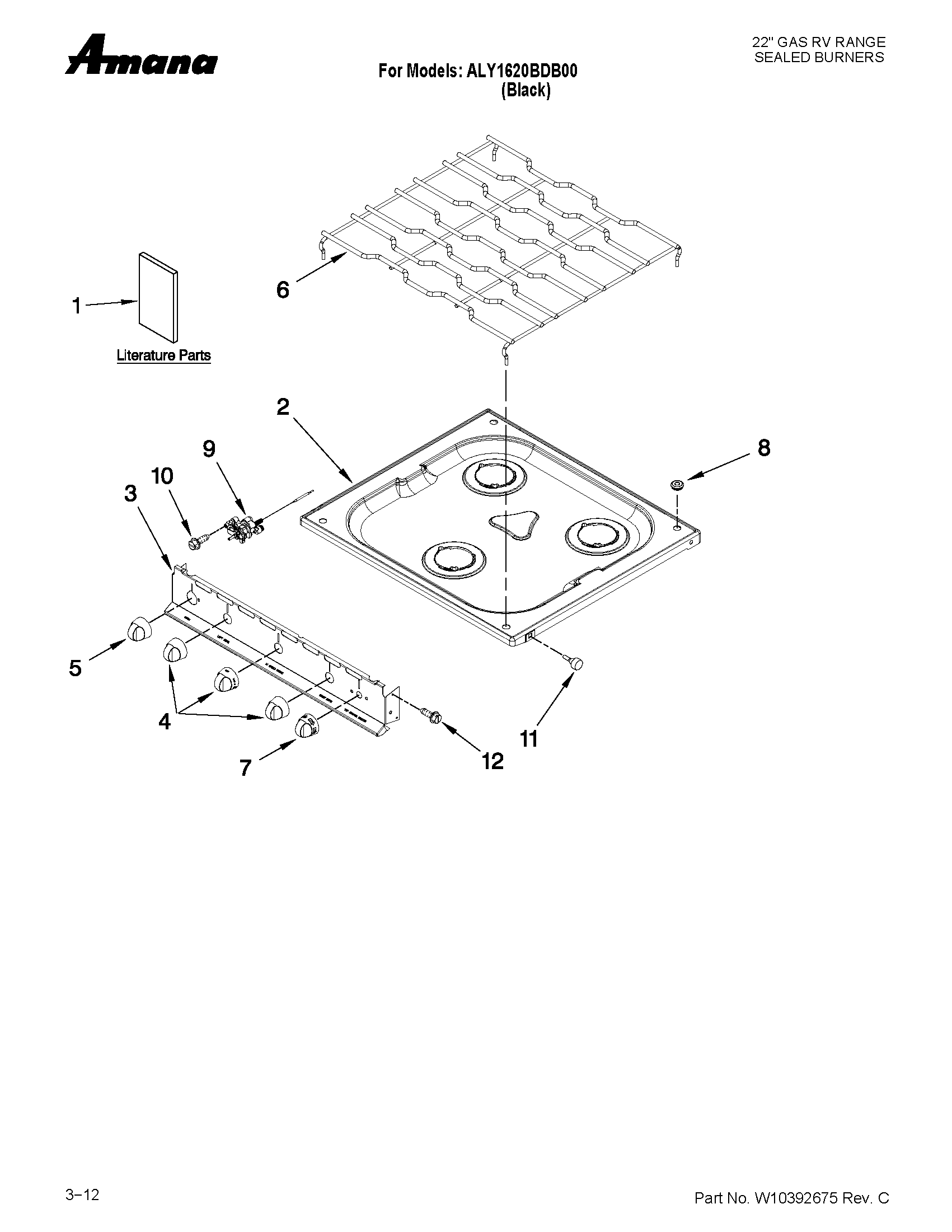 Cooktop parts