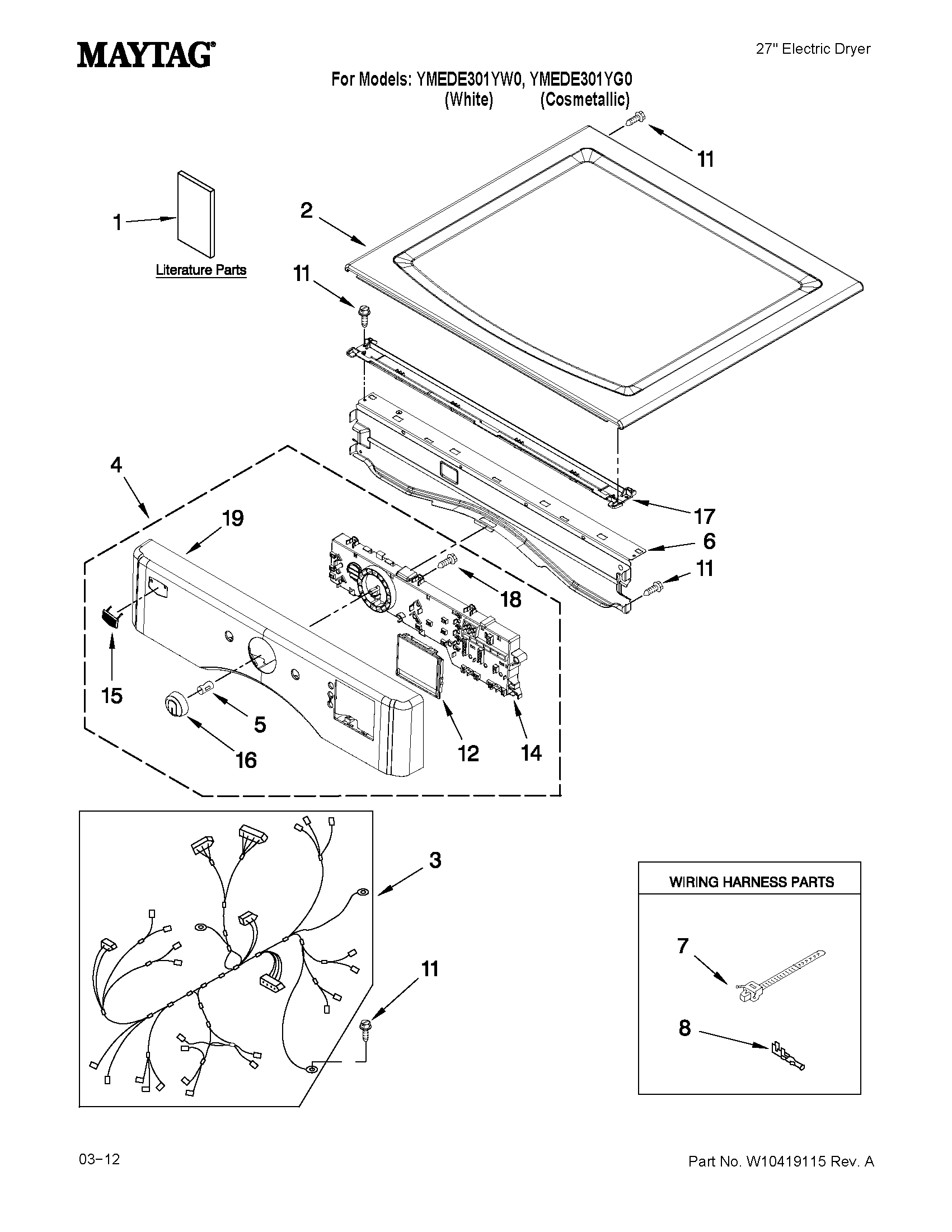 Top and console parts