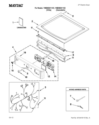 Top and console parts
