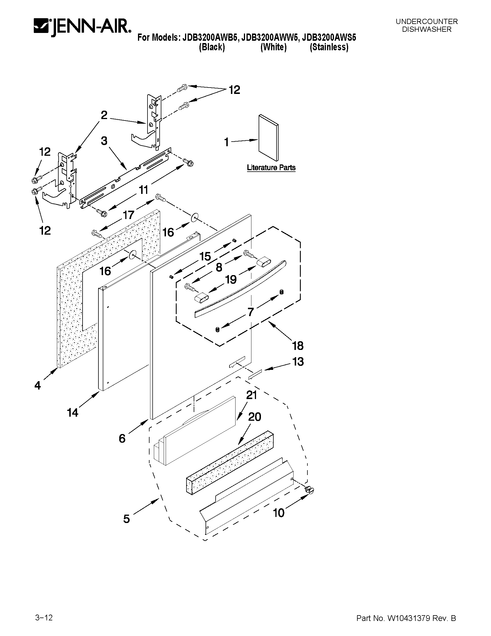 Door and panel parts