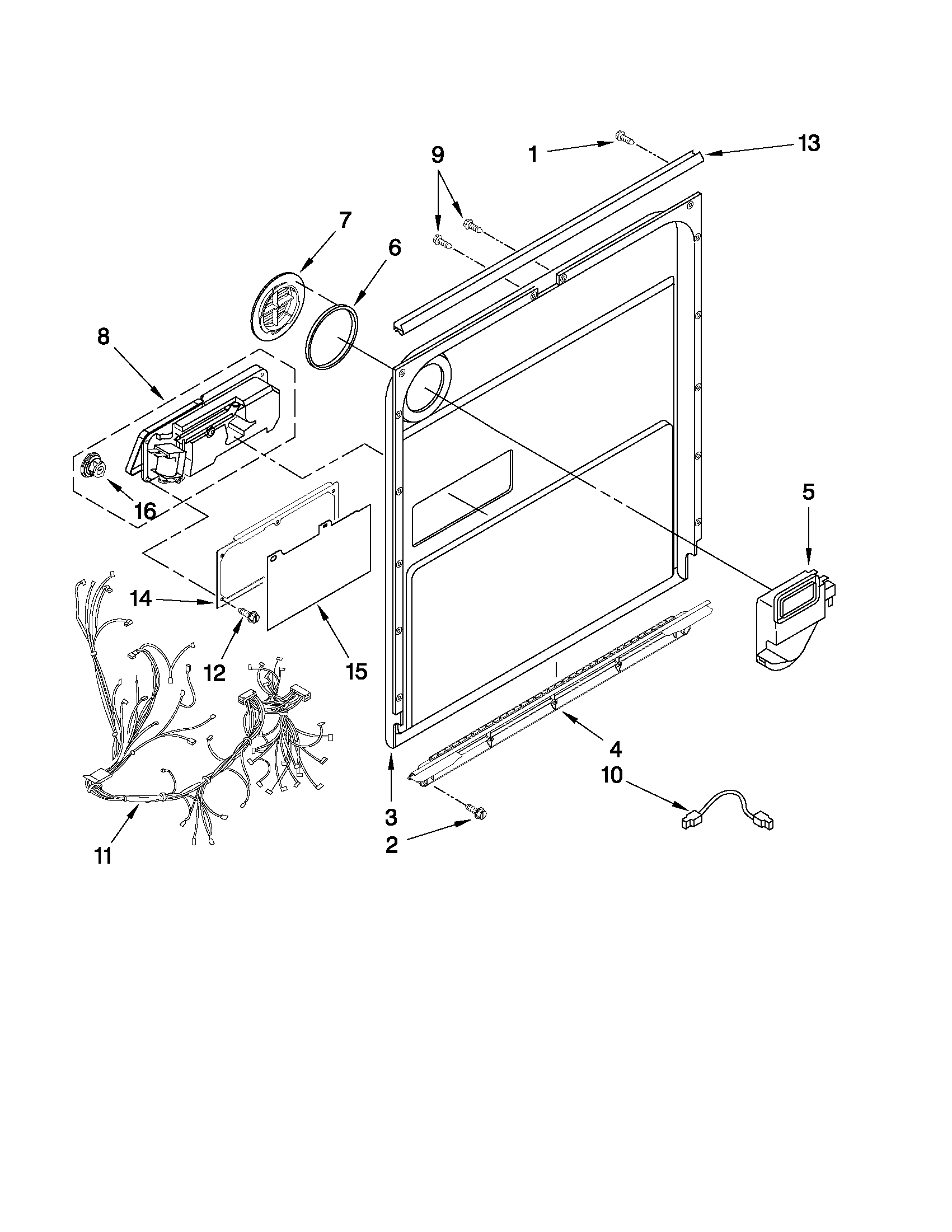 Inner door parts