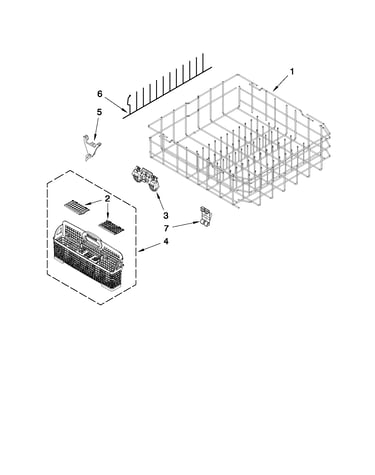 Lower rack parts