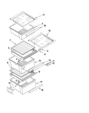 Refrigerator shelf parts