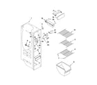 Maytag MSF22C2EXM01 freezer liner parts diagram