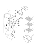 Freezer liner parts