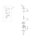 Motor and ice container parts