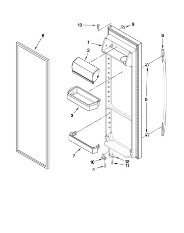 Refrigerator door parts