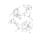 Maytag MSF22C2EXM01 dispenser front parts diagram