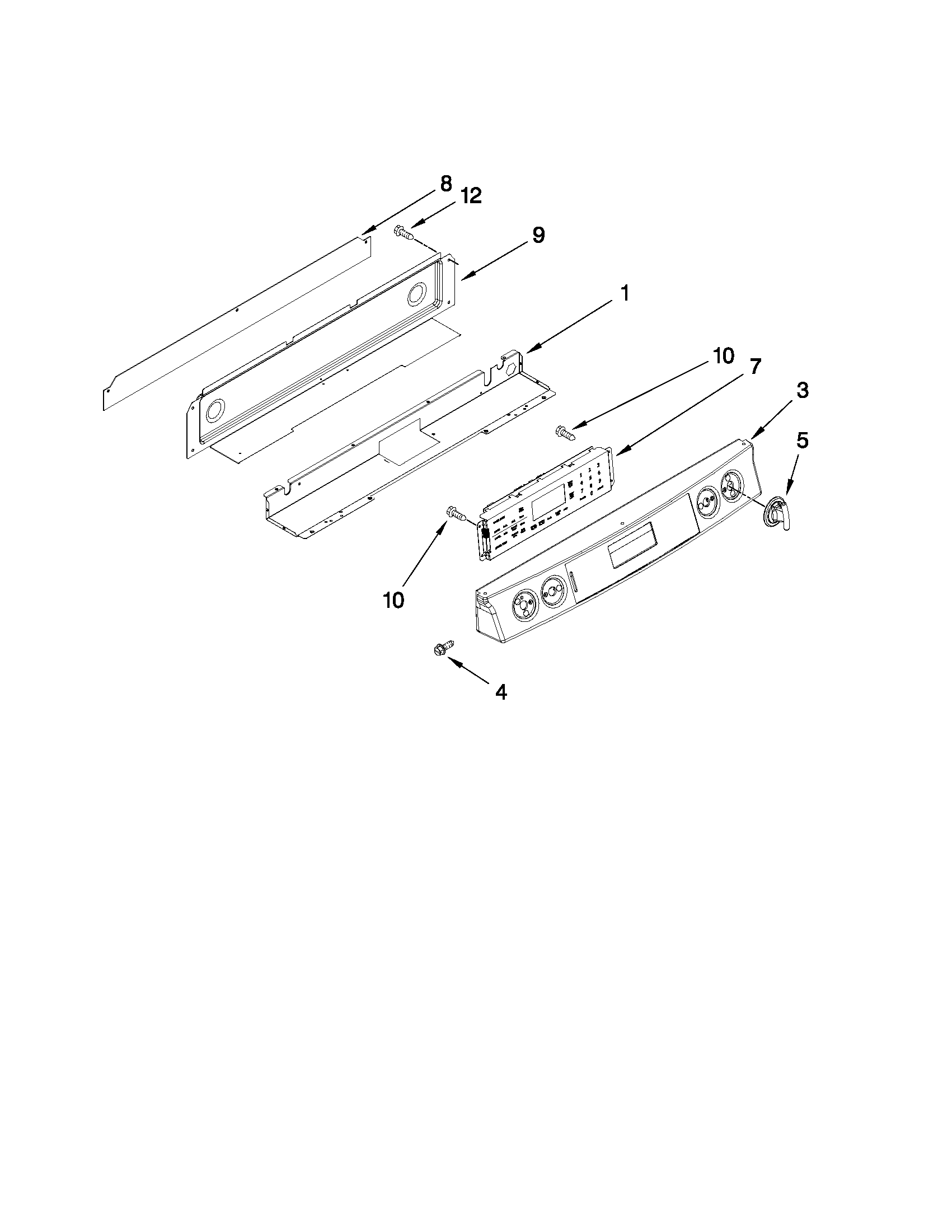 Control panel parts
