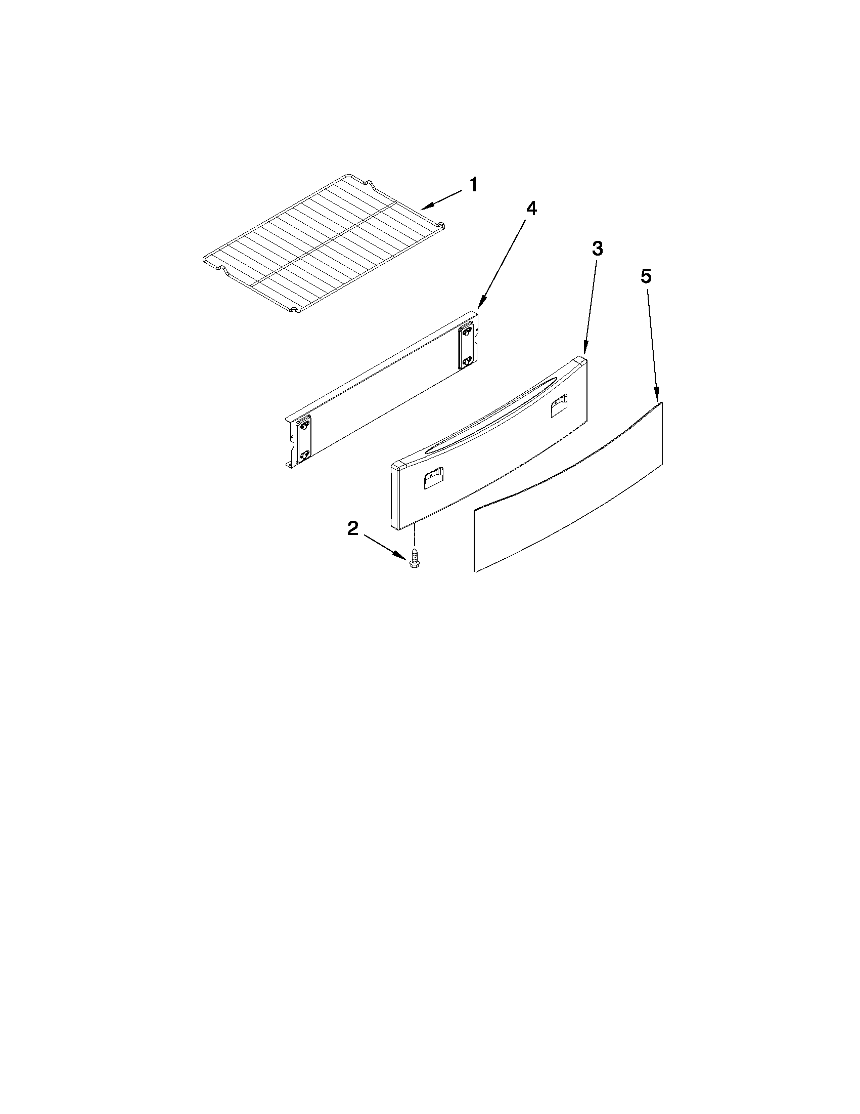 Drawer and rack parts
