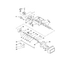 Amana ASD2522WRS04 motor and ice container parts diagram