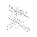 Amana ASD2522WRB04 motor and ice container parts diagram