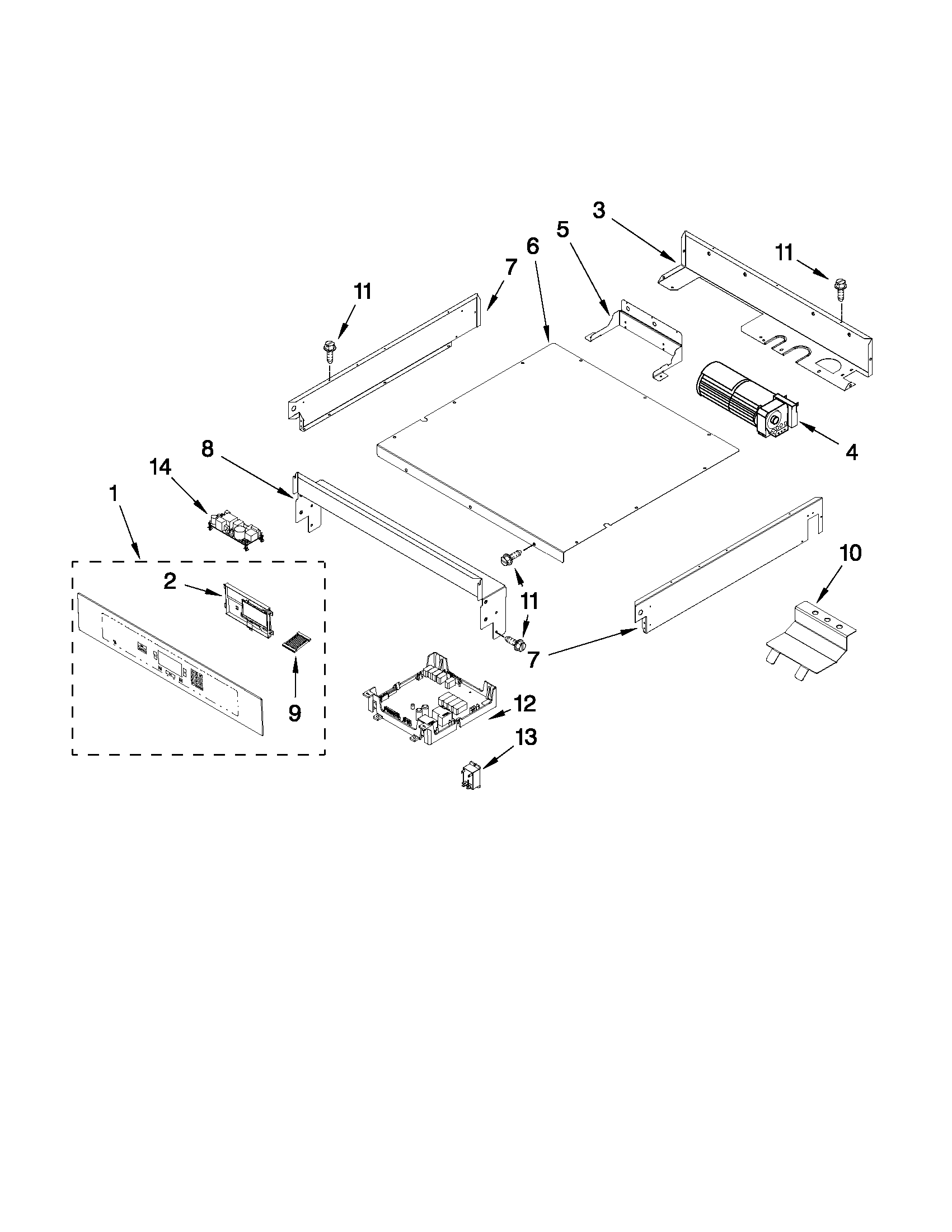 Control panel parts