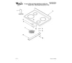 Whirlpool RF388LXKB0 cooktop parts diagram