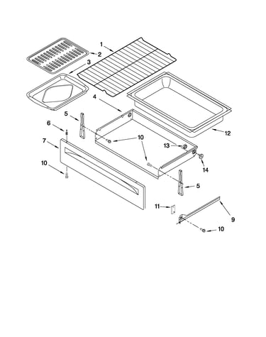 Drawer & broiler parts