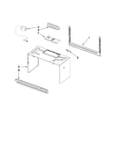 Cabinet and installation parts