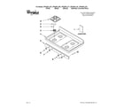 Whirlpool WFG361LVQ1 cooktop parts diagram