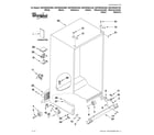 Whirlpool WSF26D4EXL00 cabinet parts diagram
