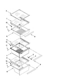 Refrigerator shelf parts