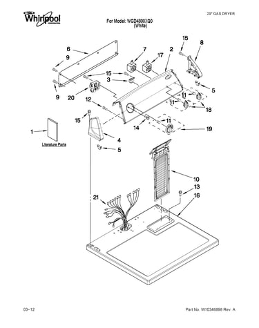 Top and console parts