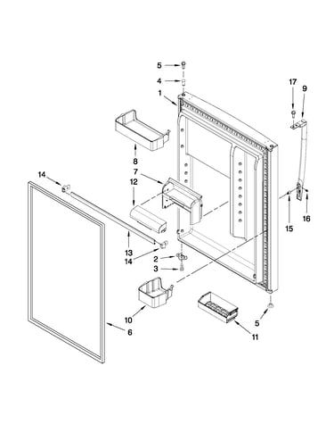 Refrigerator door parts