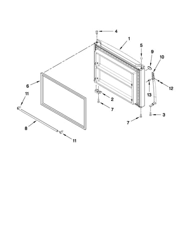 Freezer door parts