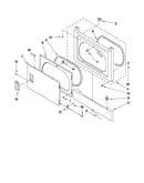 Dryer front panel and door parts