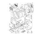 Whirlpool YWET3300XQ0 dryer bulkhead parts diagram