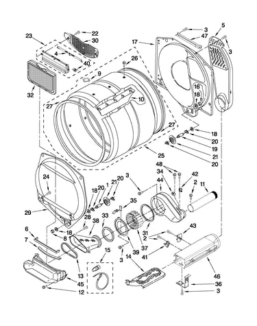 Dryer bulkhead parts
