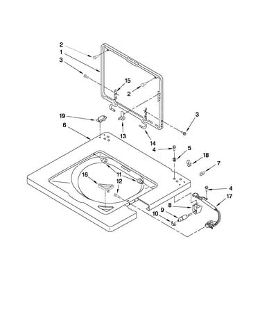Washer top and lid parts