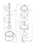 Agitator, basket and tub parts