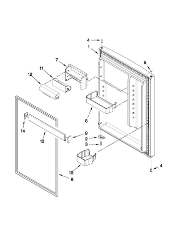Refrigerator door parts