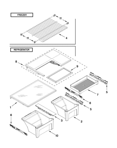 Shelf parts