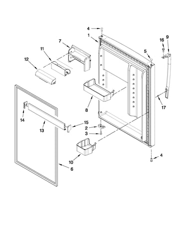 Refrigerator door parts