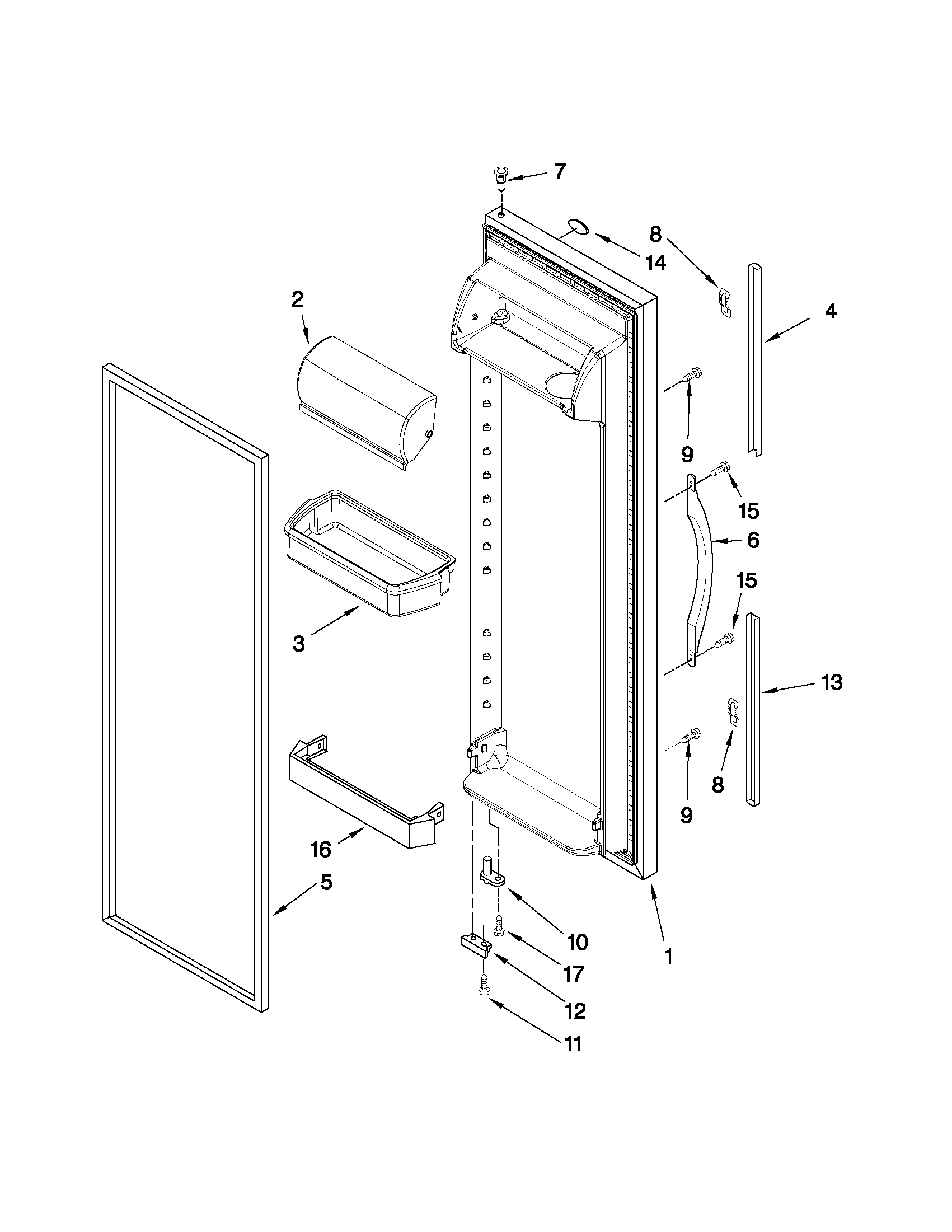 REFRIGERATOR DOOR PARTS