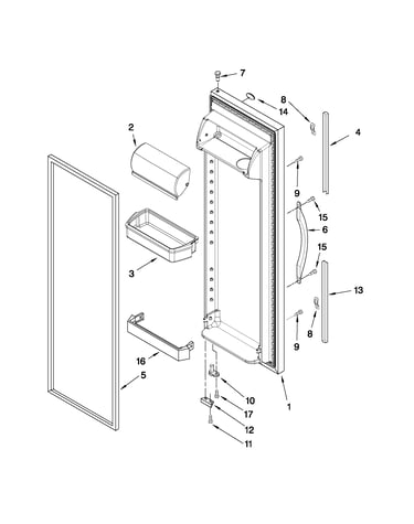 Refrigerator door parts