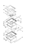 Refrigerator shelf parts