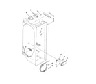 Whirlpool ED5PVEXWS13 refrigerator liner parts diagram