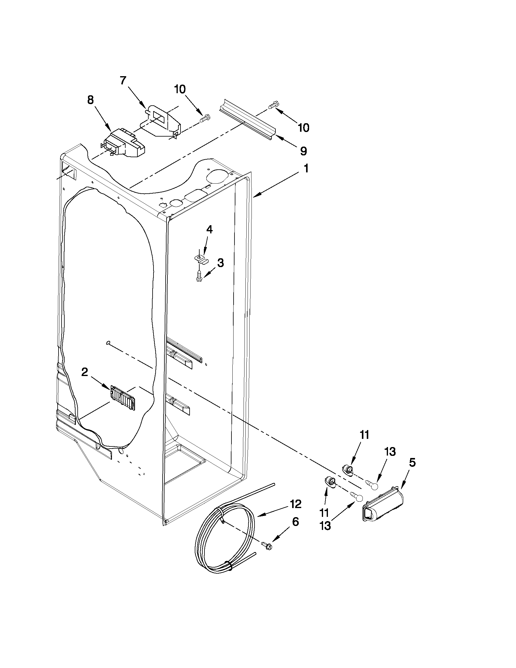 Refrigerator liner parts