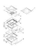Refrigerator shelf parts