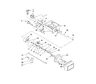Whirlpool ED5KVEXVB06 motor and ice container parts diagram