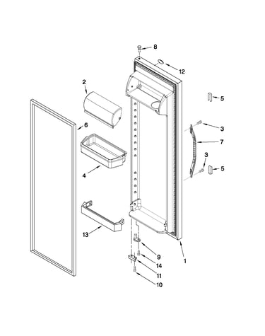 Refrigerator door parts
