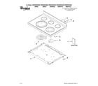 Whirlpool WFE540H0AB0 cooktop parts diagram