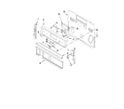Whirlpool WFE540H0AB0 control panel parts diagram
