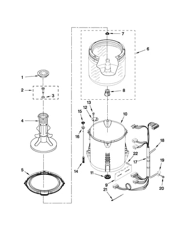 Basket and tub parts