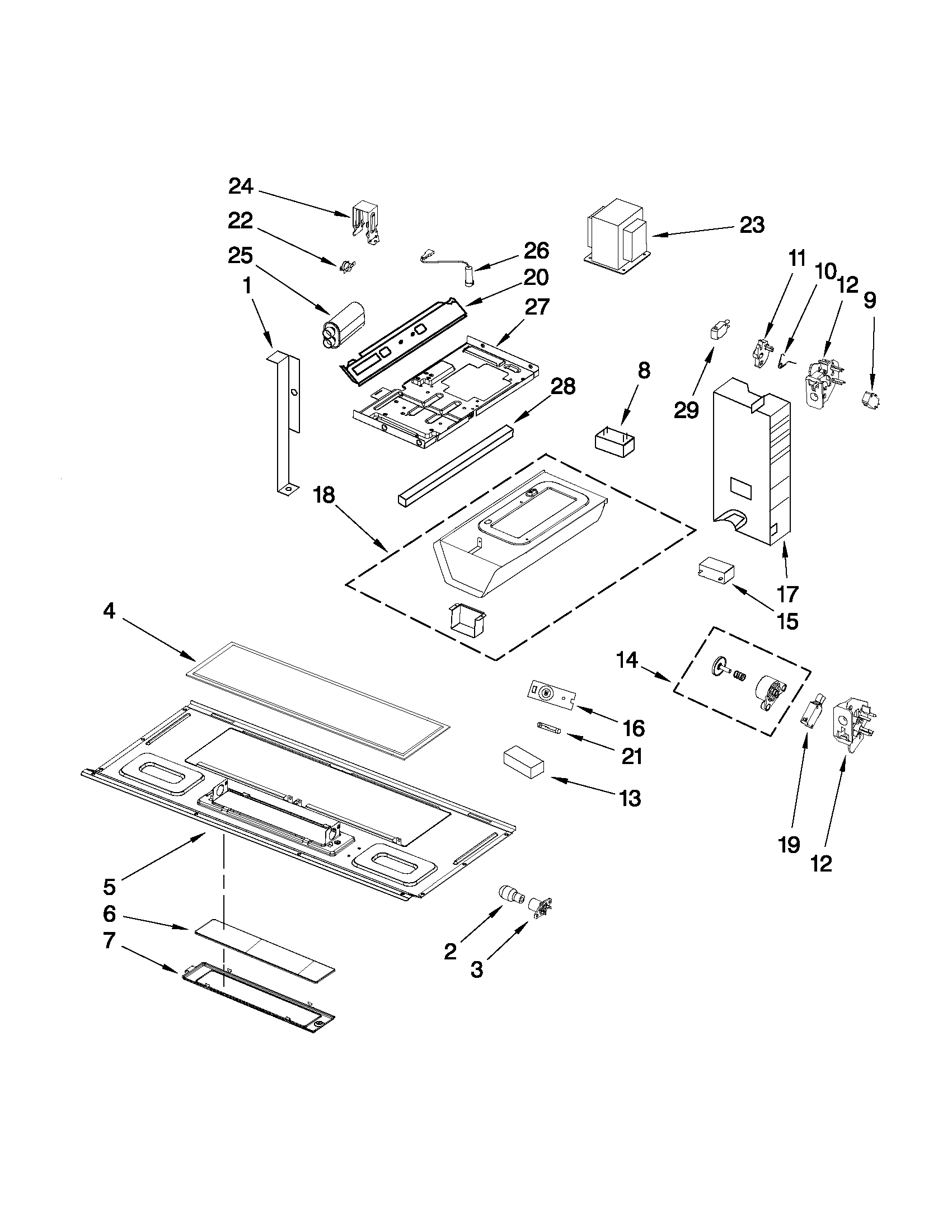 Interior and ventilation parts