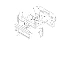 Whirlpool YWFE540H0AW0 control panel parts diagram
