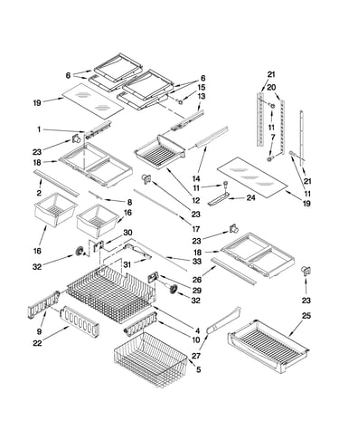 Shelf parts